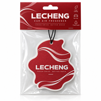 Désodorisants de voiture en papier parfumés à la lavande, motifs personnalisables, disques en forme de feuilles d'érable rouges 10*15cm ou taille personnalisée, vente en gros