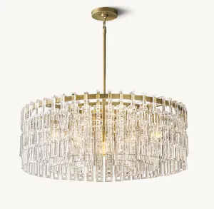 48inch Modern Luxury K9 Crystal House Chandelier Lamps Chandeliers Pendent Light