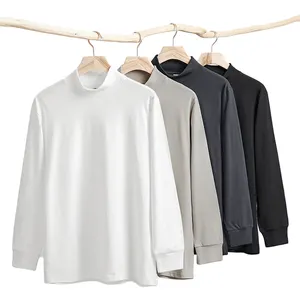 Mock Neck Tops For Women Long Sleeve Thermal Underwear Sweater Mock Turtleneck Base Shirt For Men