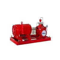 Pompa Air Pemadam Kebakaran Diesel Harga Ekonomis dengan Casing Besi Cor Ductile, Impeller Perunggu, Mesin Techtop