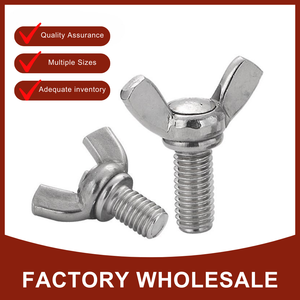 ชุดสกรูปีกผีเสื้อ Wing Bolt Butterfly Screw Kit M4 M5 M6 M8 M10 เกรด 4.8 สำหรับสะพานเหล็กและระบบราง - Product Image 1