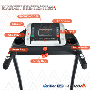 Esteira Ergométrica Lijiujia Clássica Popular e Barata para Uso Doméstico com Motor de 1.5hp - Product Image 2