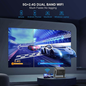 Nhà Máy Thông Minh Tof Tự Động Tập Trung Chiếu Có Bản địa 1080P Rạp Chiếu Phim Gia Đình <span class=keywords><strong>Mini</strong></span> Xách Tay Điện Thoại Di Động Máy Chiếu 4K Full HD Video Proyector - Product Image 3