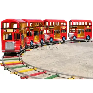 Groothandel Kinderen Elektrische Trein Pretpark Ritten London Mini Track Trein Voor Buiten