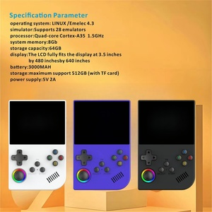 Console de jeu vidéo portable rétro XGB36, écran 3,5 pouces, système Linux open source, plus de 30 simulateurs, joystick 3D, cadeau de Noël pour enfant garçon - Product Image 5