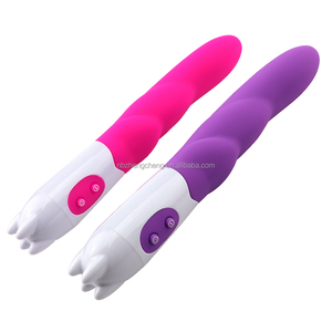 Vibratore del coniglio del Silicone Impermeabile 10-Velocità Vibratore Stimolatore Clitoride G-spot Massager - Product Image 1