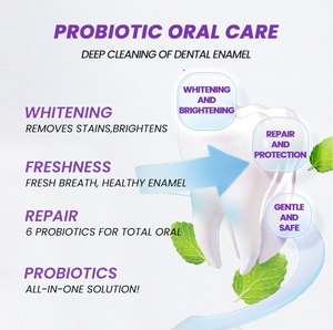 En stock aux États-Unis, dentifrice blanchissant à la menthe probiotique, anti-plaque, haleine fraîche, soins bucco-dentaires quotidiens - Product Image 3