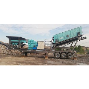 100-200 T/H Rad Mobile Prall brecher anlage, tragbare Stein-und Stein zerkleinerung maschine - Product Image 3