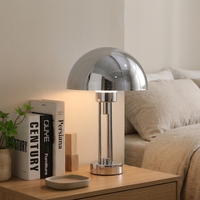 Lampe de table scandinave en forme de champignon, abat-jour en dôme, lampe de chevet LED, lampe de bureau moderne, décoration de chambre à coucher, salon