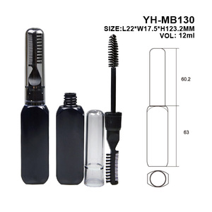 Custom Color Empty Hair Mascara <b>Bottle</b> Screw Cap 12ml Dual-sided Comb <b>Brush</b> Eyelash Cosmetic Packaging Tube Eyebrow Tube Makeup - Product Image 2