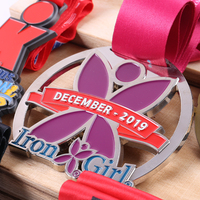 Médaille Fabricant Personnalisé Pas Cher Conception Logo En Alliage De Zinc 3D Or Prix Trophées Marathon Course Personnalisé Métal Sport Médaille