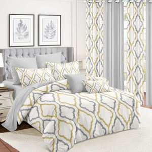 Ensemble de housse de couette Queen 40 pièces imprimé moderne super doux personnalisé écologique certifié OEKO-TEX 100% polyester tissé 600 - Product Image 5