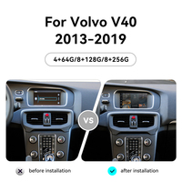Écran ZWNAV 7 pouces pour Volvo V40 2013-2019, Carplay Android 14, lecteur multimédia DVD de voiture, unités principales, GPS, DSP, autoradio stéréo