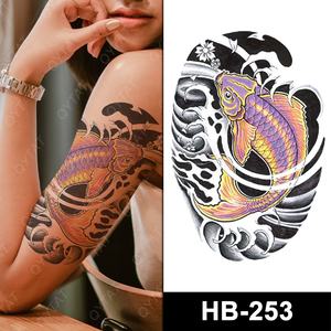 Alta calidad hombres mujeres arte corporal brazo <span class=keywords><strong>pierna</strong></span> lavable temporal Koi Fish Tatuajes/tatuaje - Product Image 3
