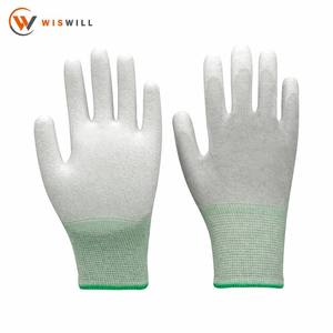 Guanti da Lavoro Personalizzabili Antiscivolo con Rivestimento in PU Verde, Nuova Produzione Cinese all'Ingrosso - Product Image 1