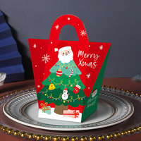 Petite Boîte Design Élan Sapin de Noël Bonhomme de Neige Père Noël – Boîte à Bonbons Cadeau de Noël, Boîtes à Friandises pour Fête
