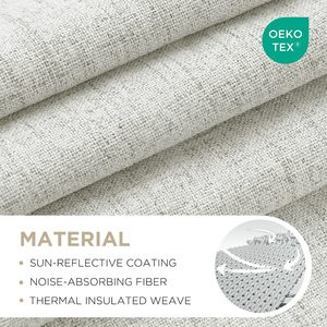 <span class=keywords><strong>Tende</strong></span> Oscuranti per Camera da Letto - <span class=keywords><strong>Tende</strong></span> <span class=keywords><strong>Bianche</strong></span> 100% Oscuranti, <span class=keywords><strong>Tende</strong></span> Termoisolanti per Oscuramento Stanza, con Passanti e Linguette Posteriori - Product Image 2