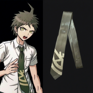 Cravate Anime Super Danganronpa, Cravate <span class=keywords><strong>Dangan</strong></span> Ronpa Hinata Hajime, Cravate de Cosplay, Cravate Personnalisée, Cadeau d'Anniversaire - Product Image 1