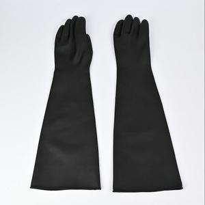 Ekstra uzun neopren eldiven kaymaz fonksiyonu asit Alkali kimyasal dayanıklı yaşlanma dayanıklı silikon içermeyen dayanıklı eldiven - Product Image 1