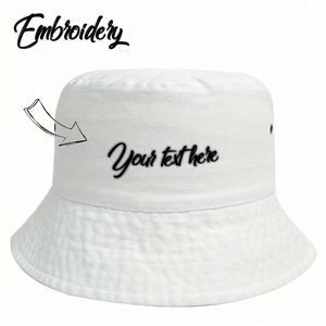 Custom Lightweight Summer Bucket <b>Hat</b> Embroidery for <b>Men</b> Women's <b>Sun</b> Protection for Fishing Casual Outings Cycling Beach Outdoor - Product Image 6