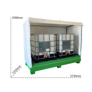 Réservoir de collecte en acier pour réservoirs Carvel 2740x1310x2090mm couvercle PVC, 1070lt - Product Image 2