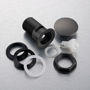 JOYHOO Scarico a Scomparsa Nero Opaco per Lavabo con Troppopieno e Coperchio Grande Anti-Intasamento - Product Image 6