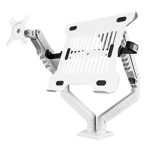 <span class=keywords><strong>Support</strong></span> de bureau pour écran d'ordinateur à double écran DA106-LH03-W avec ressort à gaz pour écrans d'ordinateur et d'ordinateur portable de 15 à 32 pouces - Product Image 1