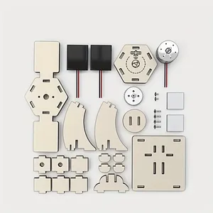 Tự làm vệ tinh năng lượng mặt trời Kit-giáo dục Mô hình bằng gỗ xây dựng bộ, tay trên thủ công dự án, năng lượng mặt trời đua xe - Product Image 4