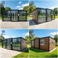 Maison préfabriquée extensible en conteneur de 20 pieds ou 40 pieds avec structure en acier, 1, 2, 3, 4 ou 5 chambres, maison moderne transportable