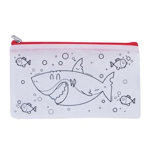 PP Không Dệt Bán Buôn Trống <span class=keywords><strong>Pouch</strong></span> Túi Tùy Chỉnh Trẻ Em Sơn Màu Túi Giá Rẻ Lưu Trữ Dây Kéo DIY Trẻ Em Bút Chì <span class=keywords><strong>Pouch</strong></span> - Product Image 4