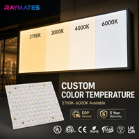 Film LED flexible ultra-fin de petite taille 250x250mm pour la décoration murale incurvée en onyx et marbre