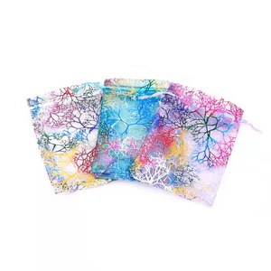 Organza regalo caramelle trasparente sacchetti di gioielli in maglia sacchetti con coulisse alla rinfusa per festa di nozze bomboniere Festival san valentino - Product Image 4