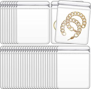 PVC chiaro gioielli Anti ossidazione con cerniera borsa di plastica Antitarnish sacchetti per il confezionamento di gioielli anelli orecchini trasparente poli sacchetto - Product Image 1