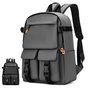 2024 novo negócio lazer elegante à prova d'água computador de viagem para homens laptop OEM ferramentas PU mochila durável grande capacidade