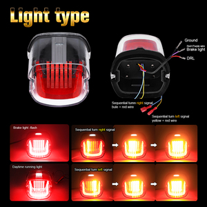 Luz Trasera para Motocicletas Harley Davidson, <span class=keywords><strong>Precio</strong></span> al por Mayor, 9-16V, Lámpara LED con Color Transparente Ahumado - Product Image 2