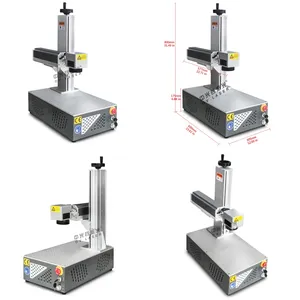 Mesin penanda laser serat mini portabel mesin ukiran laser kartu logam penjualan langsung dari pabrik