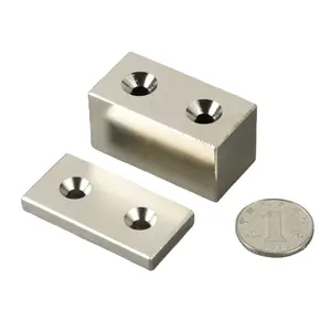 Pemasok bahan magnetik industri N52 dimensi besar magnet neodymium 200mm untuk dijual