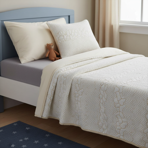 Lightweight <b>Herringbone</b> Knit Fabrics for Boys Double-Faced Dobby Fusible Blackout Features Mattresses Pillows Accessories - Product Image 3