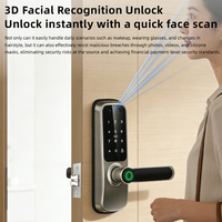 Serrure de porte intelligente Yagu avec caméra vidéo, empreinte digitale, mot de passe numérique, sans clé, pour appartement, maison, chambre, compatible Tuya et TTlock