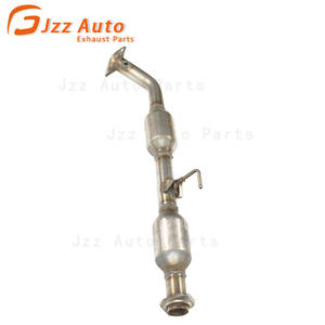 Araba egzoz sistemi ağır paslanmaz çelik ön arka Euro <span class=keywords><strong>3</strong></span> katalitik dönüştürücü Set doğrudan Fit Hilux 2.4 - Product Image 4