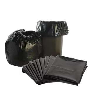 Meilleure vente au prix d'usine sac poubelle jetable en plastique noir robuste grand sac poubelle biodégradable - Product Image 5