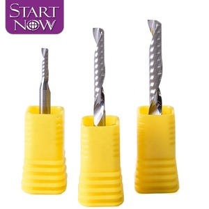 Startnow fresa in acciaio al tungsteno acrilico incisione CNC Router Bit di legno utensile da taglio fine mulino a una canna a spirale punte - Product Image 6