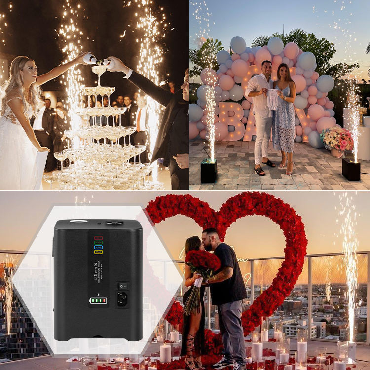 Parks Machine Remote New Amusement Parks Battery Mini Cold Sparkler Machine 350w Remote ...