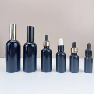Wholesale 30ml Amber Matte Black Frosted Essential Oil <b>Bottle</b> Glass <b>Dropper</b> <b>Bottle</b> with Golden Cap Paper Tube Packaging - Product Image 3