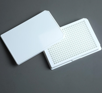Alpha Plus Fournitures de laboratoire Plaques de culture cellulaire jetables en plastique 384 puits blanc à ultra faible liaison