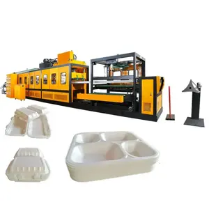 machine making absorbent tray ps disposable foam food container making machine vacuum forming foam food box production line