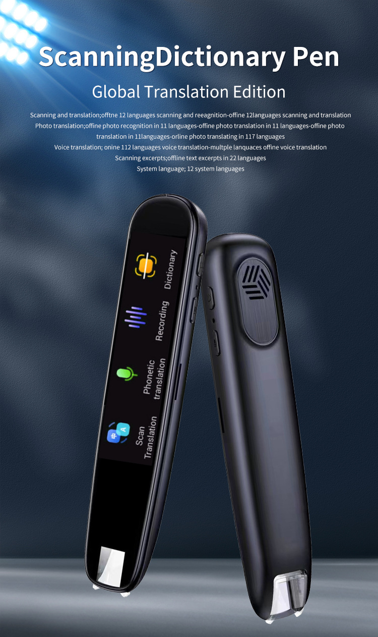 English Learning Electronic Pen Smart Voice Translator Pen With Scanning - English Learning & Dictionary Device For Students English Learning Device