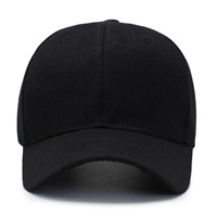 Cappellino da Baseball da Donna in Tinta Unita Nero, Traspirante, con Protezione Solare, per Esterni, Primavera-Estate