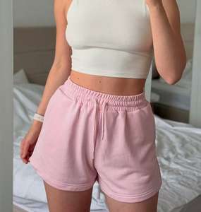 Women's Solid Color Custom Summer <strong>Shorts</strong> Hot Pants Casual Loose Sports Pants Elastic Waist String Running <strong>Shorts</strong> for Women - Product Image 4