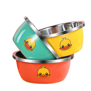 Bol en acier inoxydable Xinrong avec motif canard 20 cm pour la cuisson et le service à usage domestique - Product Image 2